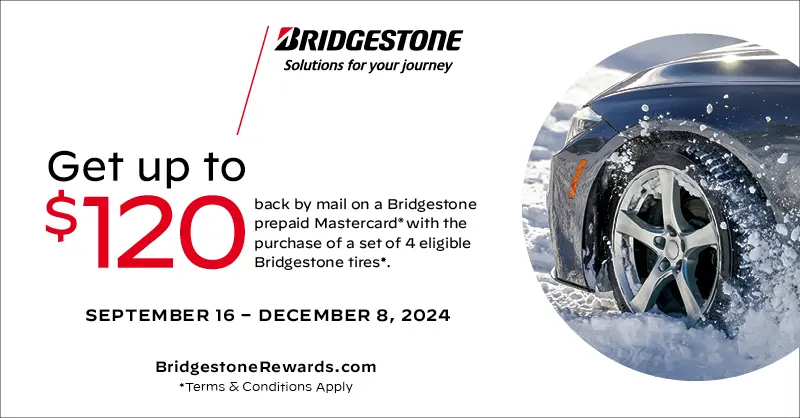 Bridgestone Fall 2024 Rebate