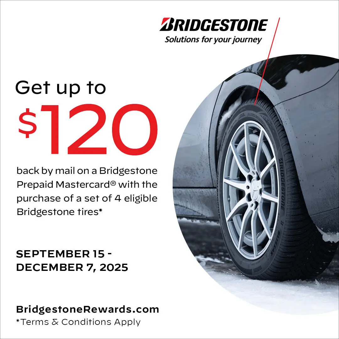 Bridgestone Fall 2025 Rebate