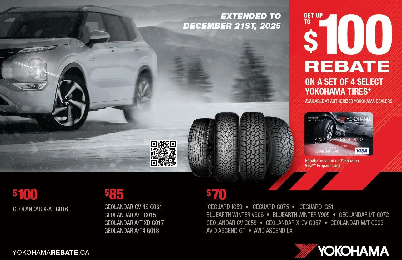 Yokohama Tire Fall 2025 Rebate