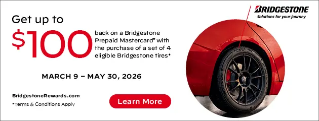 Bridgestone Spring 2026 Rebate