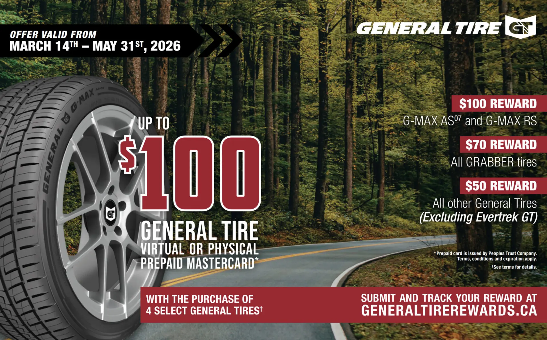 General Tire Spring 2026 Rebate