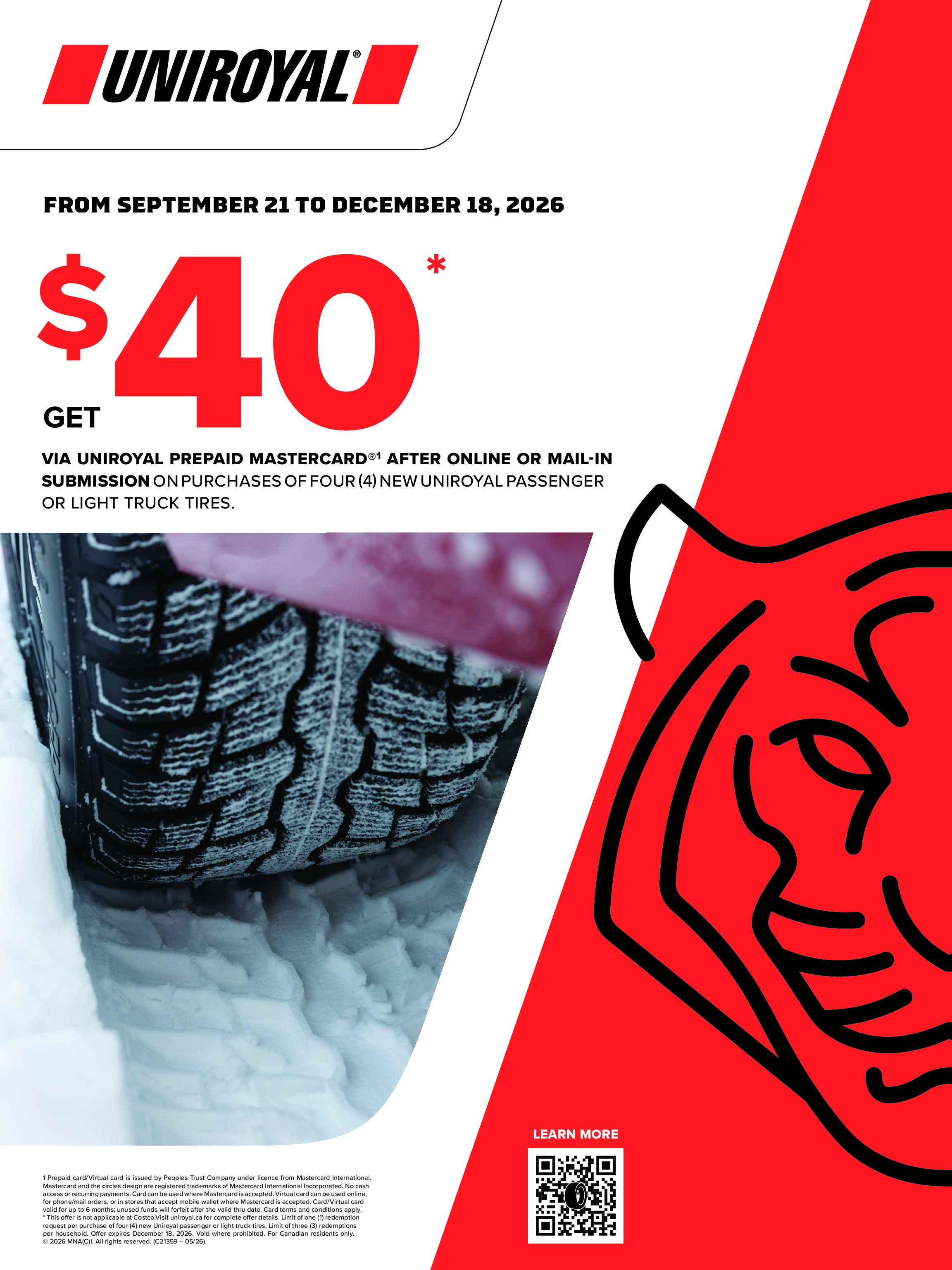 UNIROYAL Fall 2026 Rebate